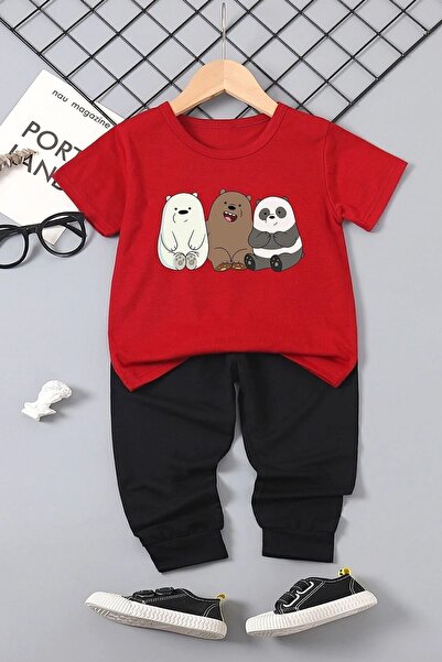 uyguntarz Kids Wee Bears Bottom - Top Tracksuit Set