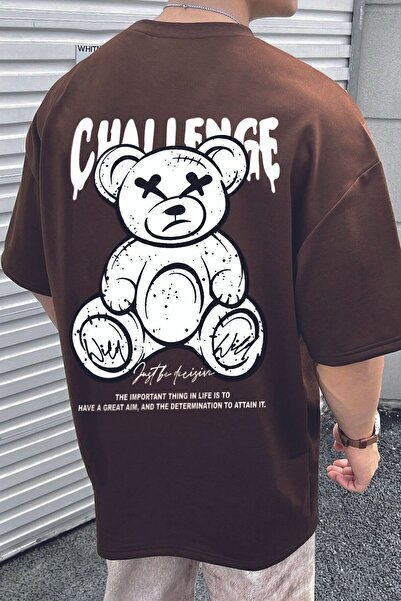 uyguntarz Unisex Chalenge Back Printed Design T-shirt