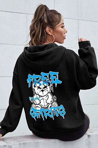 uyguntarz Free Graffiti Back Printed Sweatshirt
