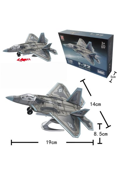 Choice NO.23-29( WITH BOX ) 1/100 US F-22 Raptor Stealth Fighter Model Creati...