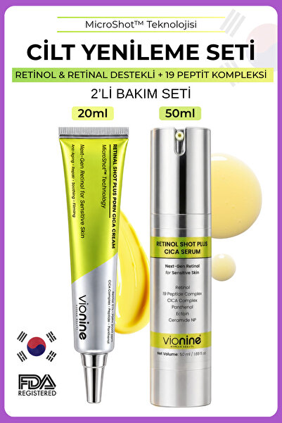 Vio nine Retinal & Retinol MicroShot™ Plus Set - 20 ML Krem + 50 ML Serum Mad...