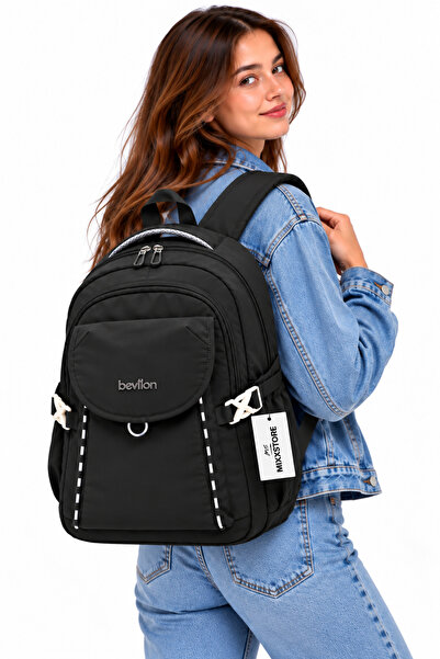 ms mixxstore Luxury Unisex Water-Resistant Fabric Daily Travel and Backpack /...