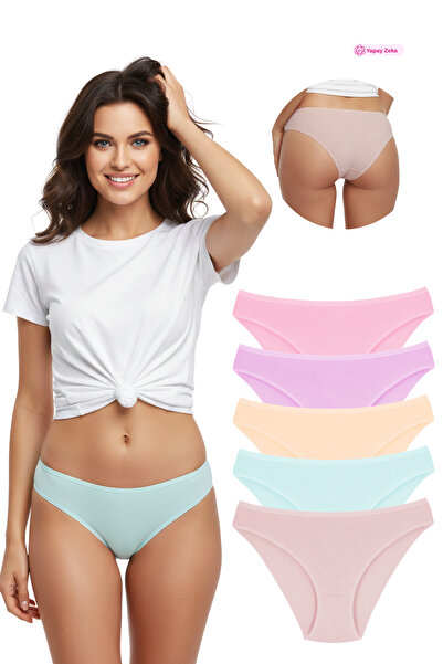 Newlilla 1001 Women's 5-Piece Daily Slip Panties V19