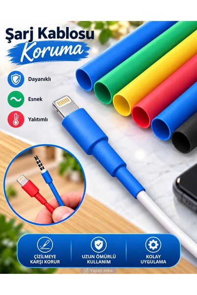 Hubstein 164 Parça Makaron Isıyla Daralan Kablo Koruma Kablo Tamir Seti Heat Shrink