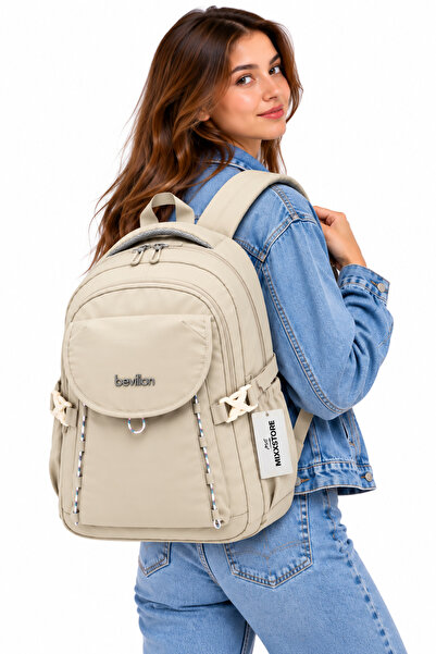 ms mixxstore Luxury Unisex Water-Resistant Fabric Daily Travel and Backpack /...