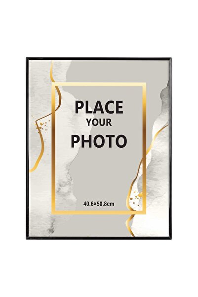 OEM Rama Poze Decorativa Neagra din Plastic 40x50cm - Rame Foto Negre, Decora...