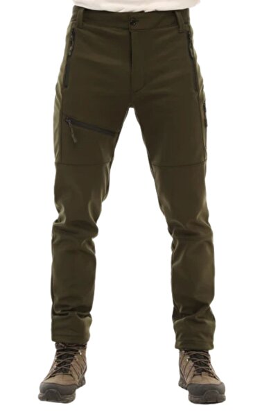 GHASSY CO Erkek Içi Polarlı Tactical Outdoor Su Geçirmez Koyu Haki Softshell ...