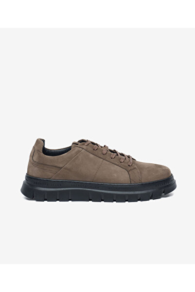 Greyder Erkek Duman Hakiki Deri Sneaker Ayakkabı 5K1UA64619