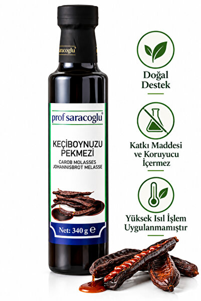 prof saracoğlu Keçiboynuzu Pekmezi 340 G | Keçiboynuzu Özü