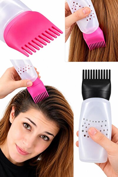 jetfast 2 Pcs Comb Hair Coloring Bottle Hair Coloring Comb Hair Care Comb Hai...