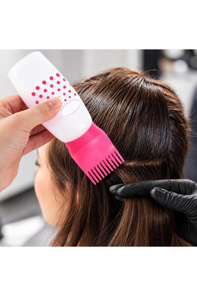 jetfast 2 Pcs Comb Hair Coloring Bottle Hair Coloring Comb Hair Care Comb Hair Care Oil Applicator