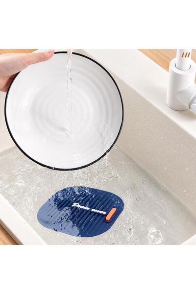 jetfast Sink with Strainer Bathroom Drain Protector Flexible Strainer Silicone Mat 1 Piece