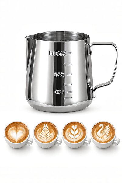 Weather Forecast 304 Çelik 350 ml Kahve Süt Köpürtme Potu Sütlük Pitcher cin502