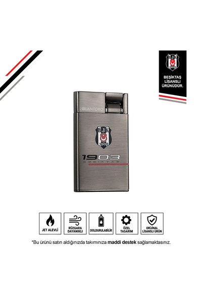 Beşiktaş Premium Jet Kutulu Taraftar Çakmak QT-1