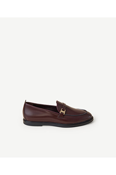 Yargıcı Tokalı Deri Loafer