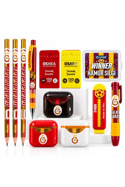 TARAFTAR SETİ / SİLGİ, KALEM, KALEMTIRAŞ, ISLAK MENDİL, KALEM UCU