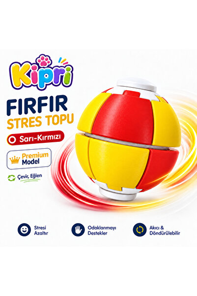go3dify Spinner Ball Rulmanlı Fırfır Stres Topu Bas-Çevir 3D Baskı Fidget Oyu...