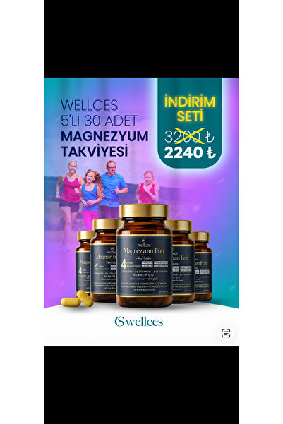 MAGNEZYUM FORT 30 TABLET 5'Lİ AVANTAJ PAKETİ