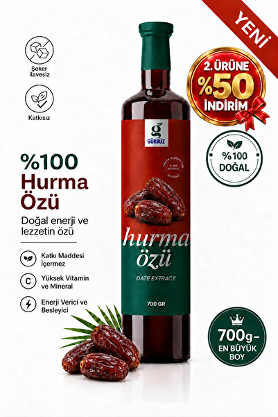 Gürbüzden Hurma Özü 700gr | %100 Doğal, Katkısız Koruyucusuz ve Şeker İlavesi...