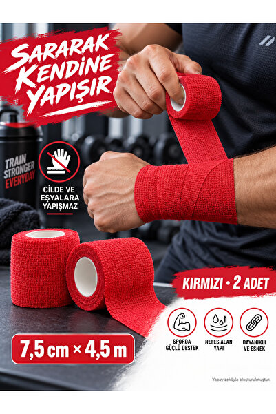NutraBella Self-Adhesive Bandage - Coban Bandage-Elastic Wrap Bandage 7,5Cmx4...