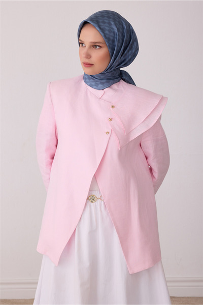 Belli Mavi Geometrik Desen %100 Twill İpek Eşarp 4425-05