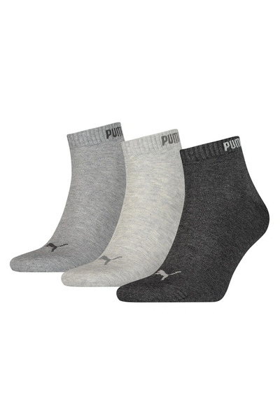 Puma Quarter-V 3-Piece Unisex Colorful Socks