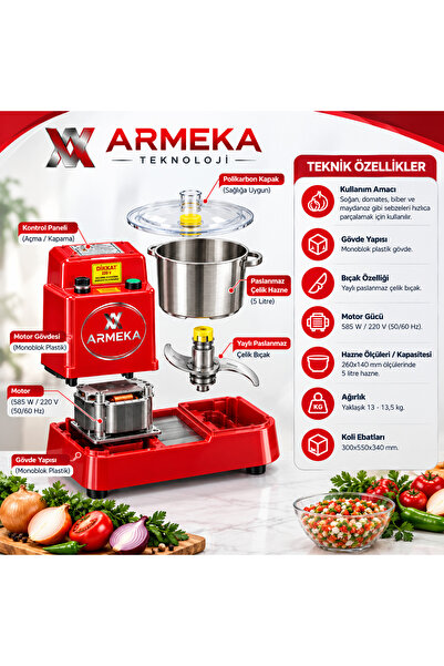 SÜPER MİKSER Soğan Doğrama Parçalama Makinası