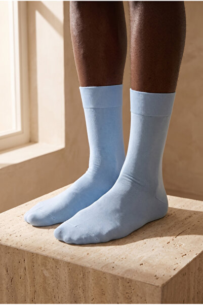 Katia&Bony Mercerized Men's Socks Soft Blue