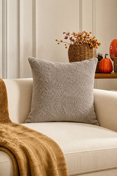 Elart Henna Plain Cushion Cover 43X43 cm Mink