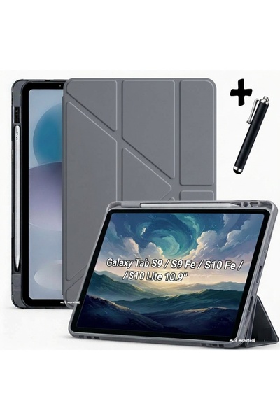 m.tk moveteck Galaxy Tab S9 Fe/s10 Fe/S10 Lite 10.9 Kılıf Kalem Bölmeli Katla...