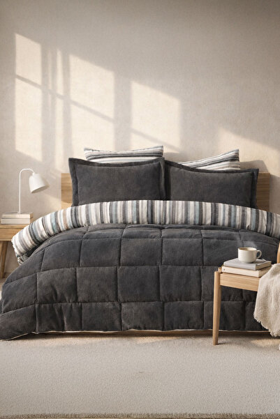 Elart West Comfort Uyku Seti Çift Kişilik (195x215 cm) Antrasit
