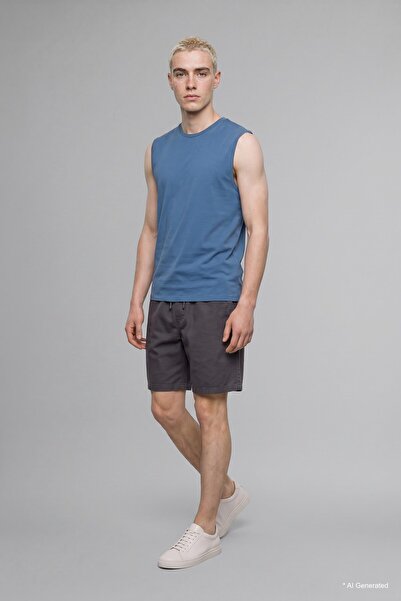 DeFacto Boxy Fit Crew Neck Cotton Basic Undershirt I6255Ax26Hs