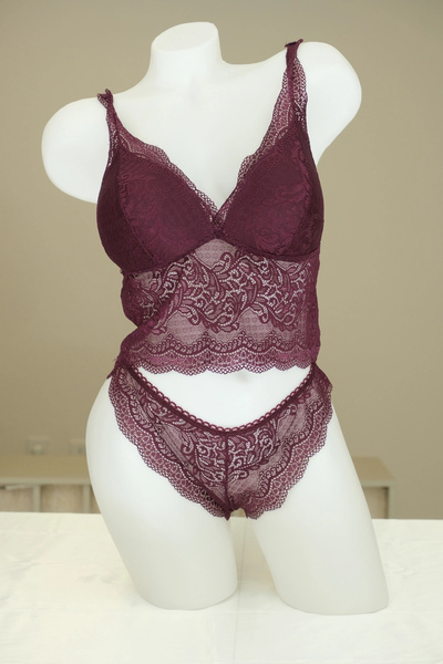 NEVA Lingerie Dantel Bralet ve Külot Takımı