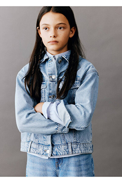 MANGO Kids Klasik denim ceket