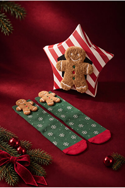 Katia&Bony Women's Gingerbread Man Boxed Christmas Socks