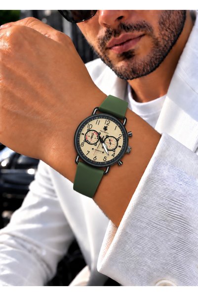 PW POLO WHITE    ساعة يد رجالية