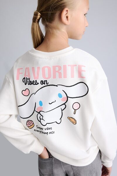 DeFacto Cinnamoroll Printed Sweatshirt Girls (26 Au)