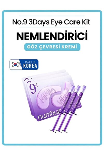 Numbuzin No.9 3Days Eye Care Kit Nemlendirici Göz Çevresi Kremi