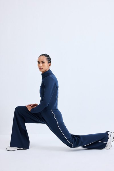 DeFacto Wide Leg Scuba Diving Fabric Sportsman Sweatpants F9492Ax26Sp