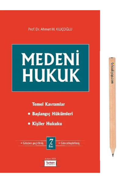 Turhan Kitabevi Medeni Hukuk (Temel Kavramlar - Başlangıç Hükümleri - Kişiler...