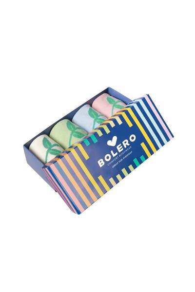 Bolero Women's 4-Piece Floral Socks