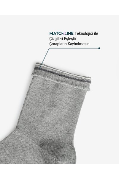 Bolero Women's Premium Stitch-Free Bamboo Socks Gray