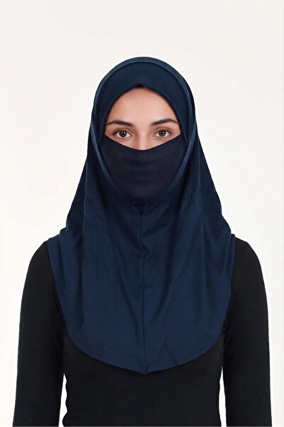 Sensu Peçeli Hazır Türban Pratik Şal Hijab Namaz Örtüsü