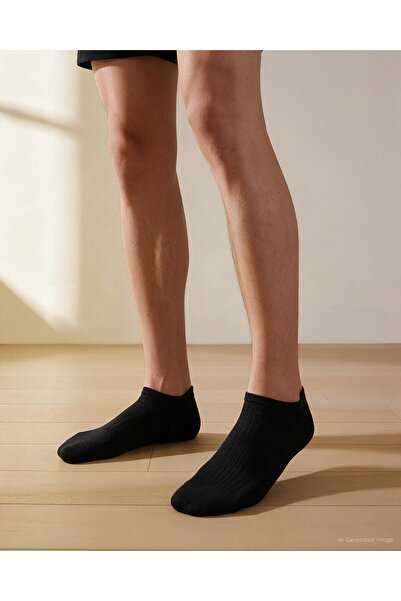 Bolero Men's Modal Summer Booties Socks Black