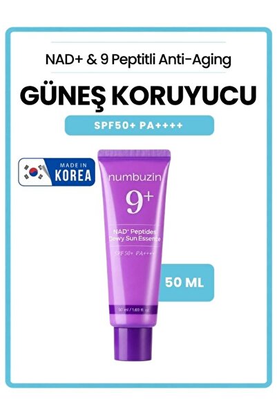 Numbuzin No.9 NAD+ 9 Peptides Dewy Sun Esans SPF50+ PA++++ | NAD+ & 9 Peptitl...