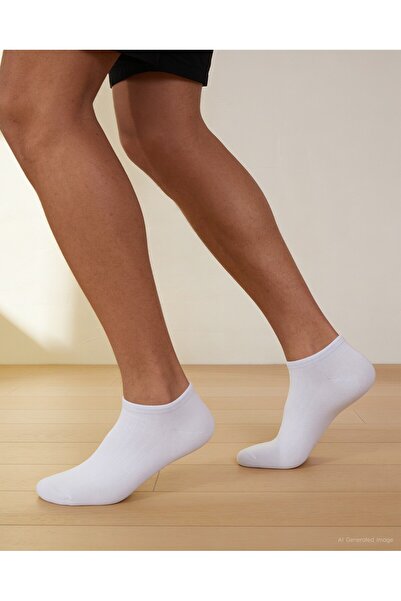 Bolero Men's Summer White Modal Booties Socks White