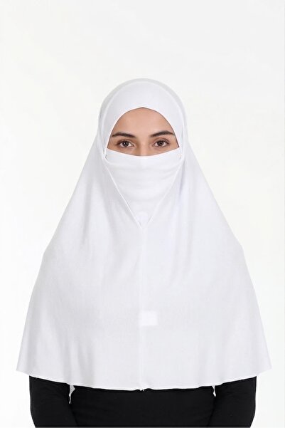 Sensu Peçeli Hazır Türban Pratik Şal Hijab Namaz Örtüsü