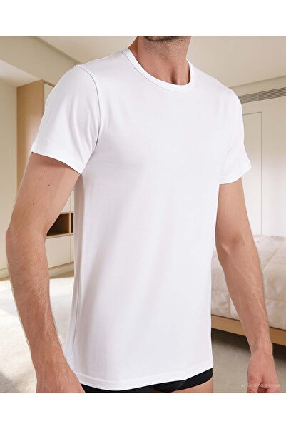 Bolero Men's Crew Neck Undershirt White