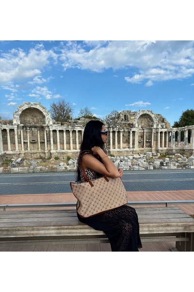 LEVA Taba Büyük omuz çantası