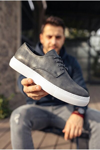 Zerenyus Zrcx005 High Quality Lace-Up Men's Casual Daily Shoes Anthracite